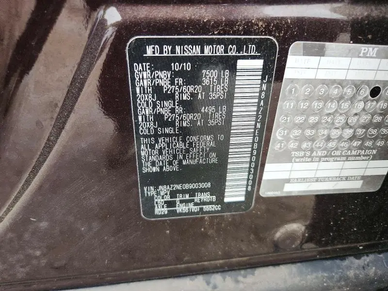2011 INFINITI QX56 BASE  
