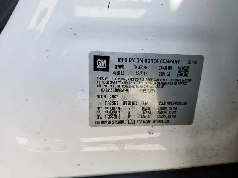 2019 BUICK ENCORE SPORT TOURING  