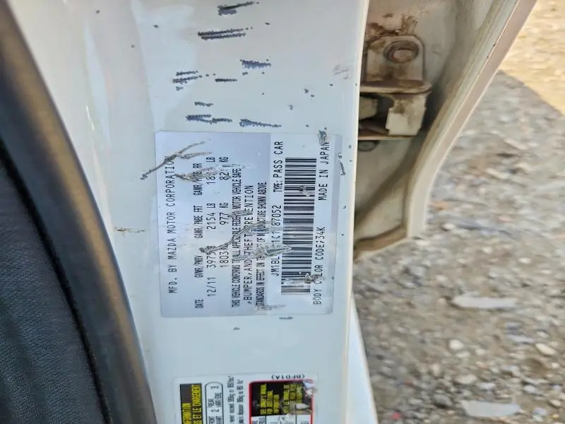2012 MAZDA 3 I  
