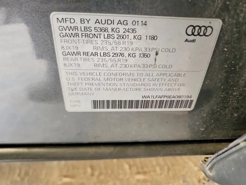 2014 AUDI Q5 PREMIUM PLUS  