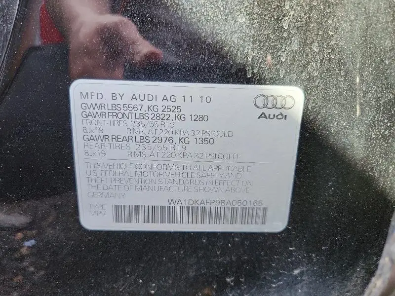 2011 AUDI Q5 PREMIUM PLUS  