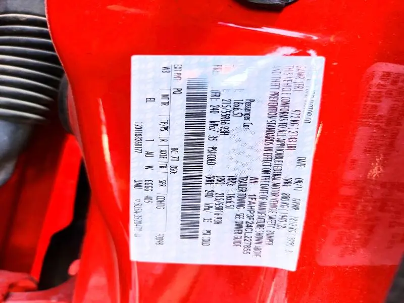 2012 FORD FOCUS SE  