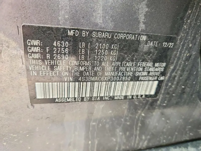2023 SUBARU LEGACY PREMIUM  