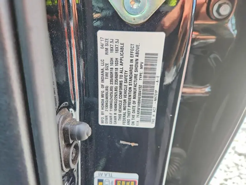2017 HONDA CR-V EXL  