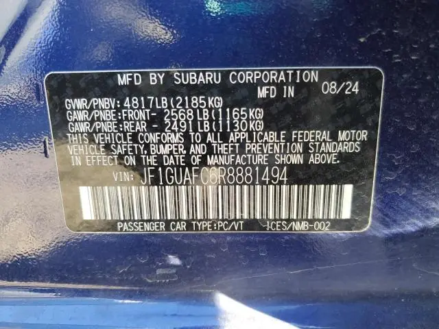 2024 SUBARU IMPREZA SPORT  