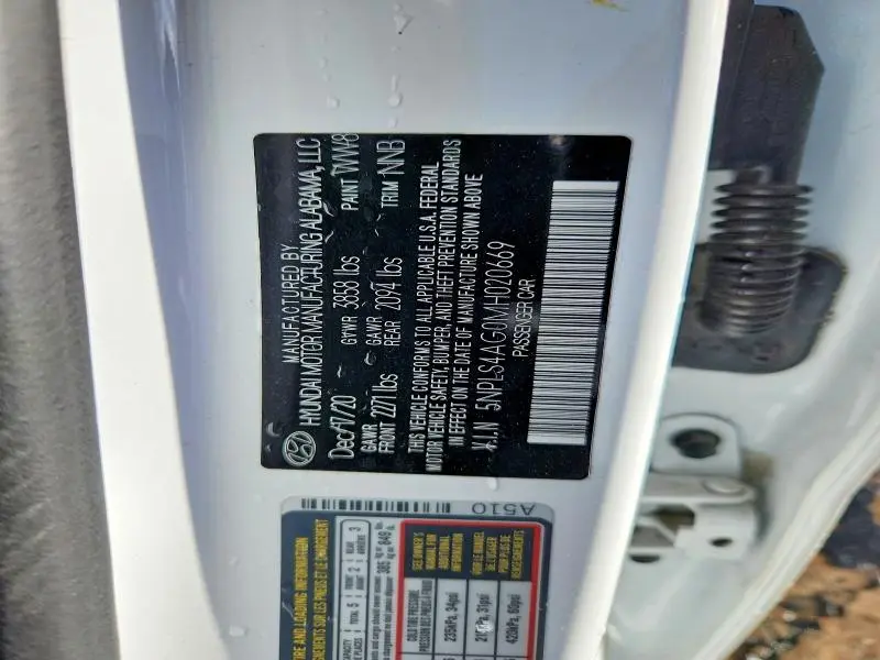 2021 HYUNDAI ELANTRA SEL  