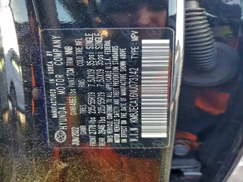 2022 HYUNDAI TUCSON LIMITED  