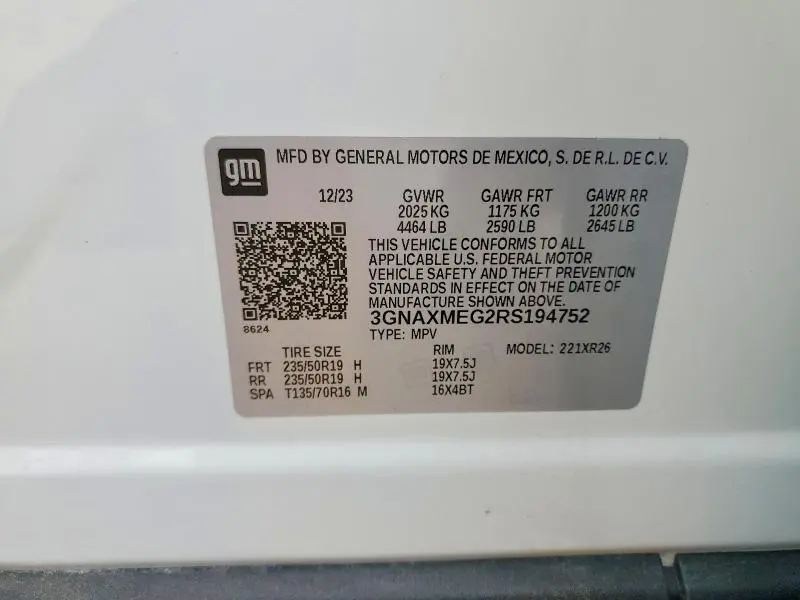 2024 CHEVROLET EQUINOX RS  