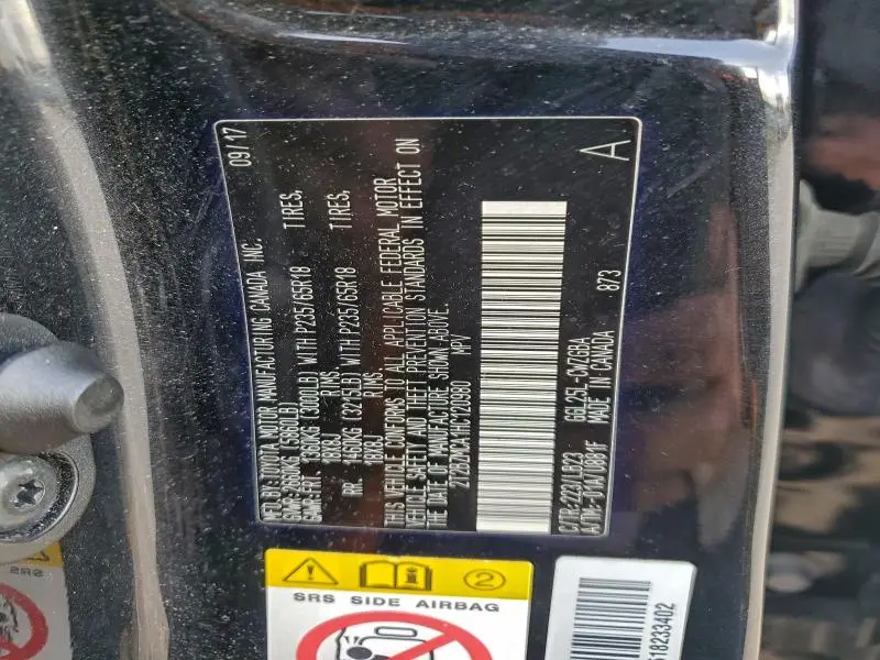 2017 LEXUS RX 350 BASE  