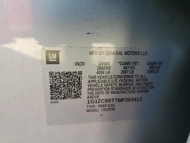 2021 CHEVROLET MALIBU LS  