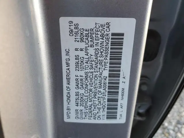 2020 HONDA ACCORD SPORT  