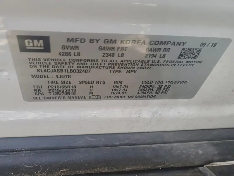 2020 BUICK ENCORE PREFERRED  