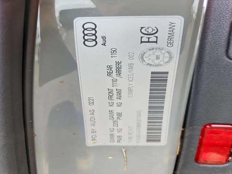 2021 AUDI A4 PREMIUM PLUS 45  