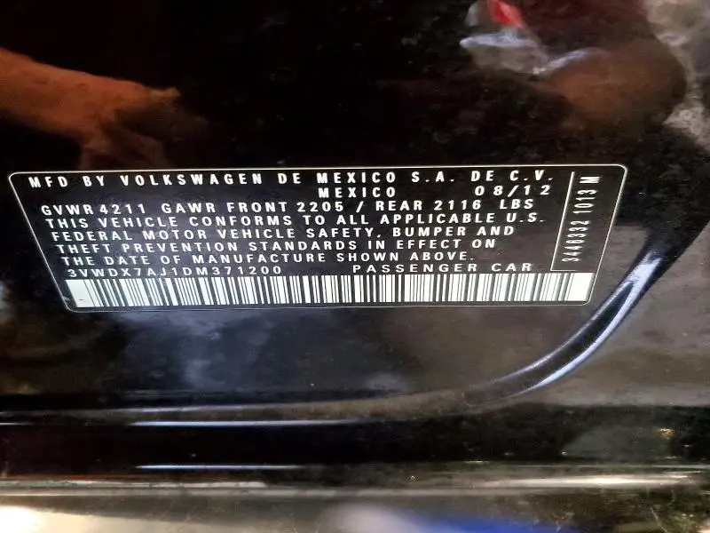 2013 VOLKSWAGEN JETTA   