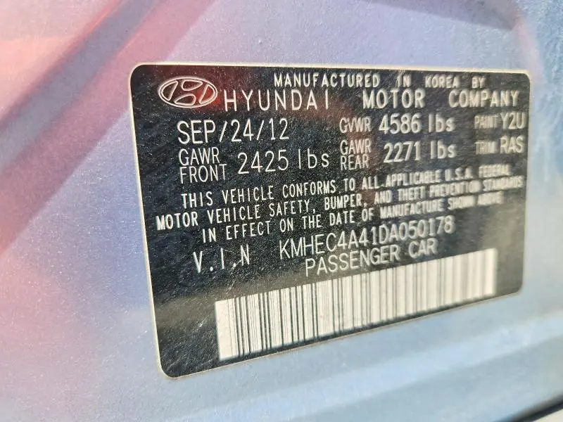 2013 HYUNDAI SONATA HYBRID  