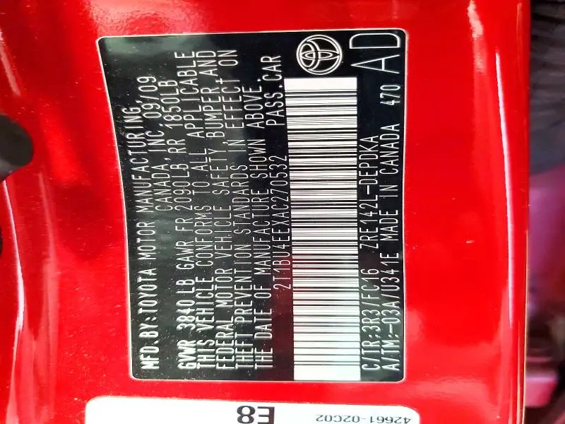 2010 TOYOTA COROLLA LE  