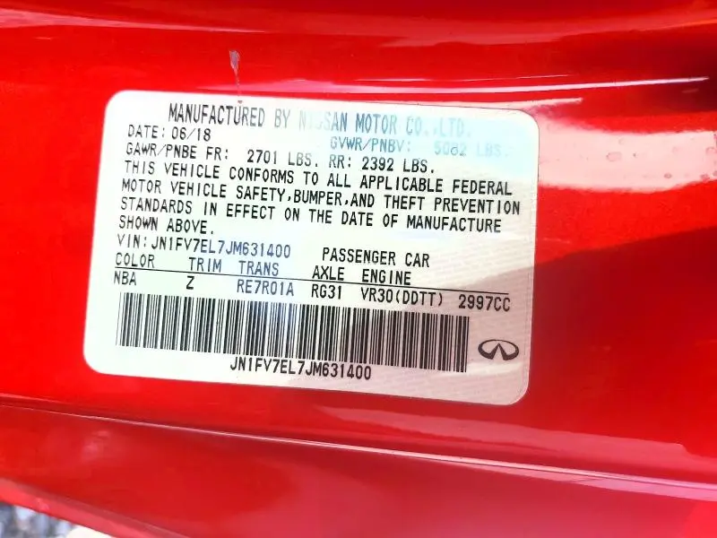 2018 INFINITI Q60 RED SPORT 400  