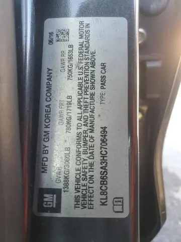 2017 CHEVROLET SPARK LS  