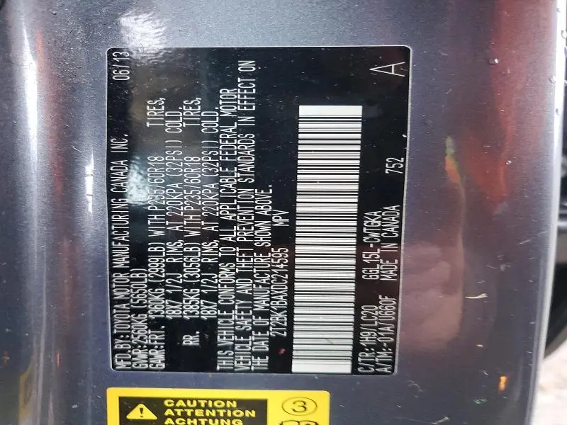 2013 LEXUS RX 350 BASE  