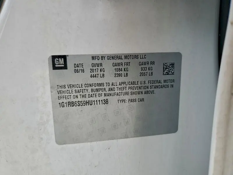 2017 CHEVROLET VOLT PREMIER  