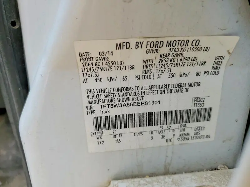 2014 FORD F350   