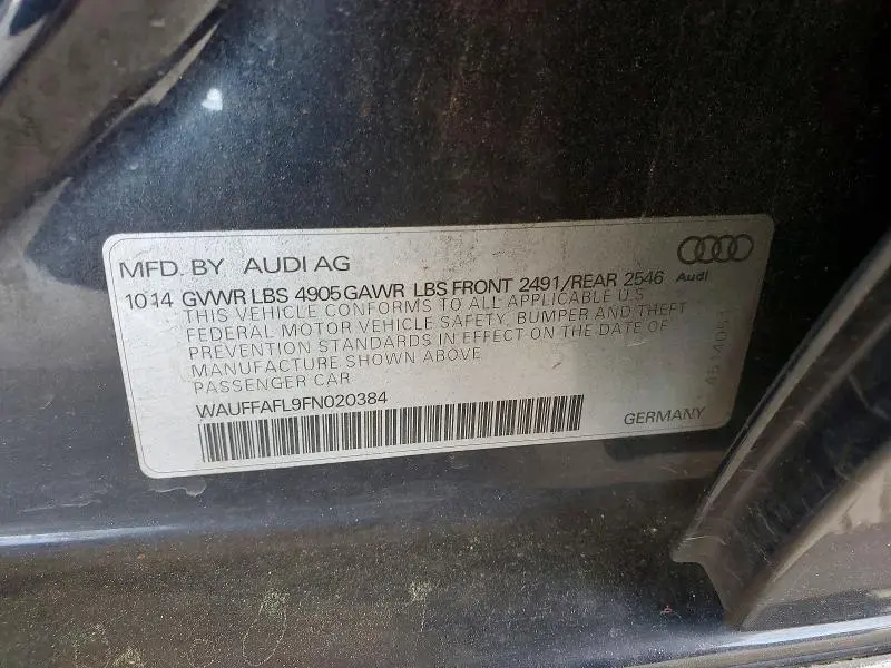 2015 AUDI A4 PREMIUM PLUS  