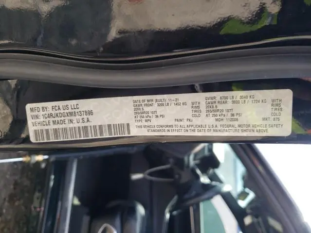 2021 JEEP GRAND CHEROKEE L OVERLAND  