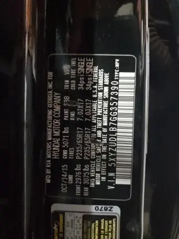 2016 HYUNDAI SANTA FE SPORT   