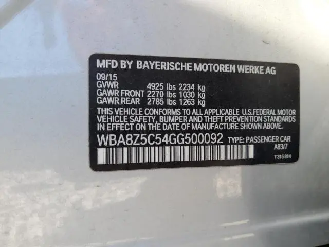 2016 BMW 328 XIGT SULEV  