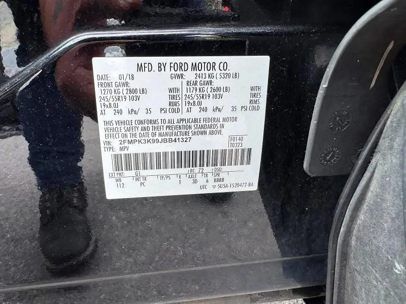 2018 FORD EDGE TITANIUM  