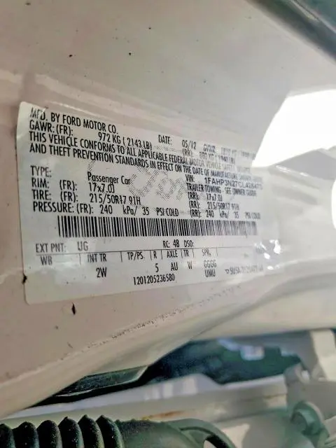 2012 FORD FOCUS TITANIUM  