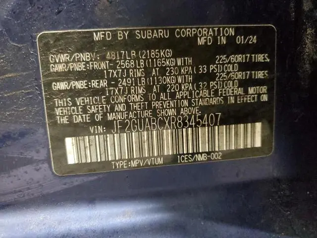 2024 SUBARU CROSSTREK 