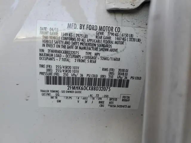 2011 FORD FLEX LIMITED  