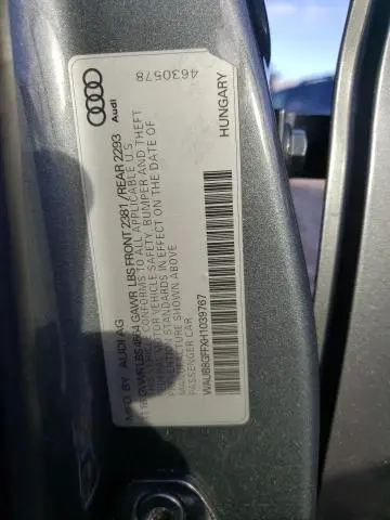2017 AUDI A3 PREMIUM  