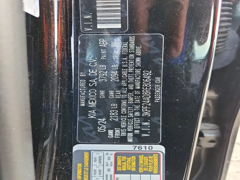 2024 KIA FORTE   