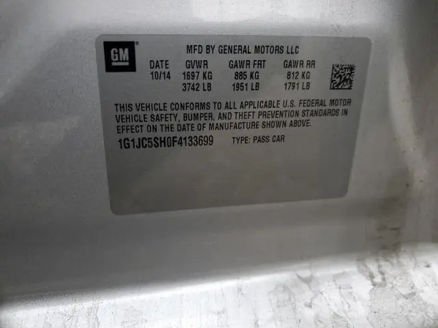 2015 CHEVROLET SONIC LT