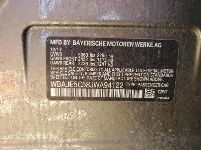 2018 BMW 540 I  