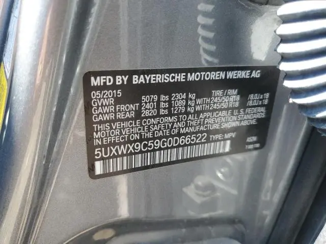 2016 BMW X3 XDRIVE28I  