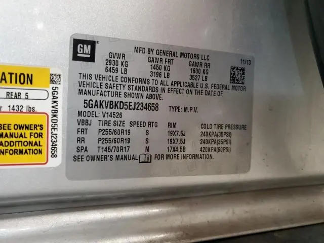 2014 BUICK ENCLAVE   