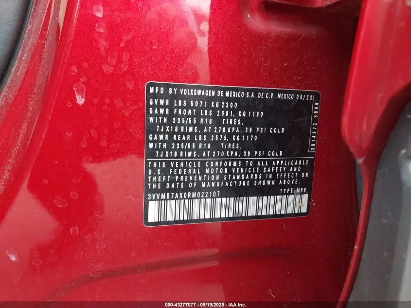 2024 VOLKSWAGEN TIGUAN 2.0T SE/2.0T WOLFSBURG EDITION