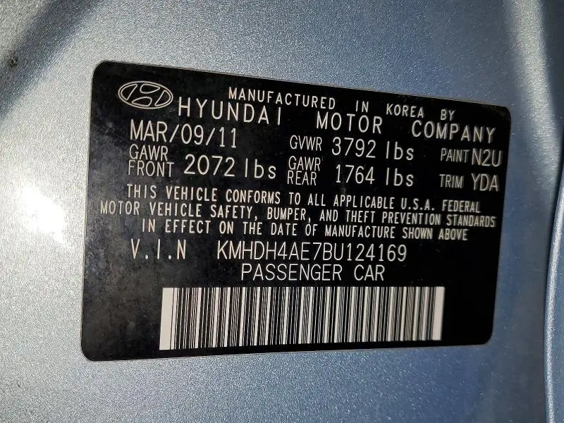 2011 HYUNDAI ELANTRA GLS  