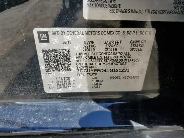 2020 CHEVROLET SILVERADO K1500 RST  