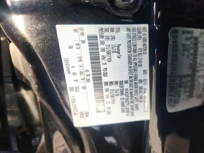 2015 FORD FOCUS TITANIUM  