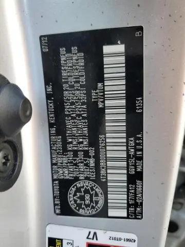 2013 TOYOTA VENZA LE  