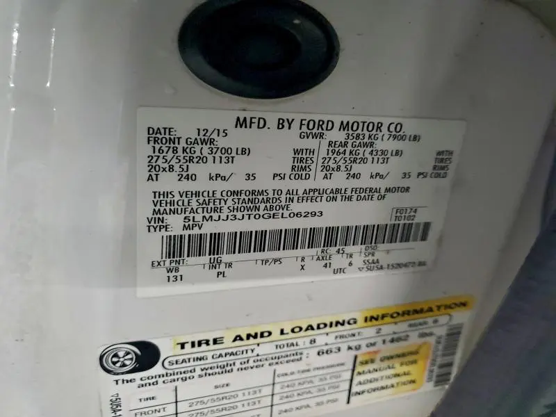 2016 LINCOLN NAVIGATOR L SELECT  