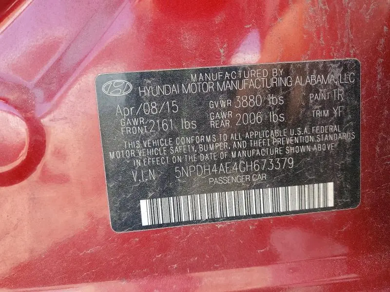 2016 HYUNDAI ELANTRA VALUE EDITION  