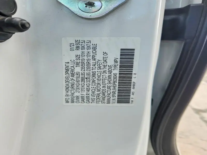 2023 HONDA ODYSSEY TOURING  