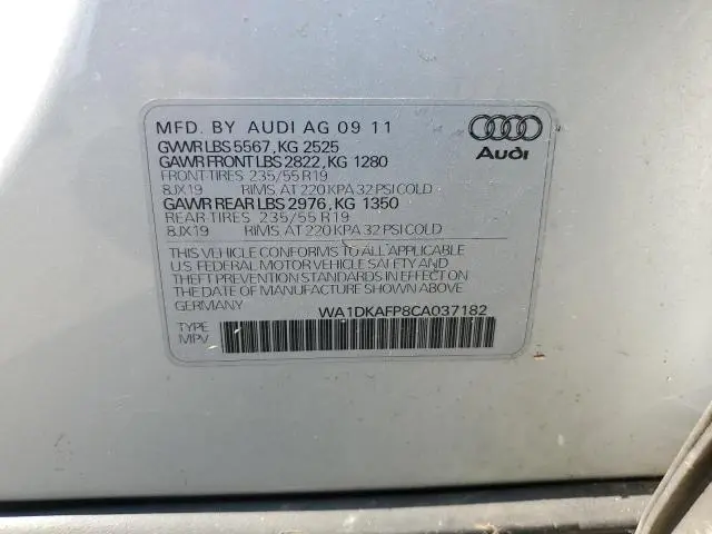 2012 AUDI Q5 PREMIUM PLUS  