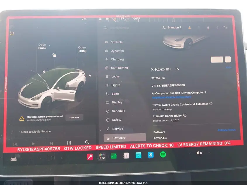 2023 TESLA MODEL 3 REAR-WHEEL DRIVE