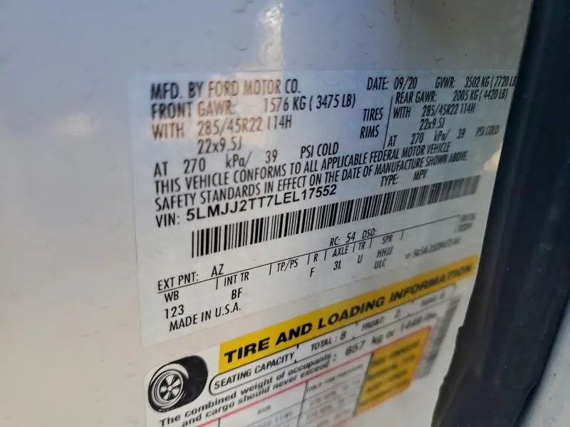 2020 LINCOLN NAVIGATOR BLACK LABEL  